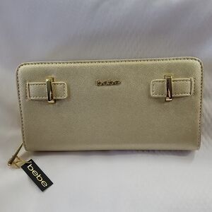 Bebe Metallic Gold Women's Wallet